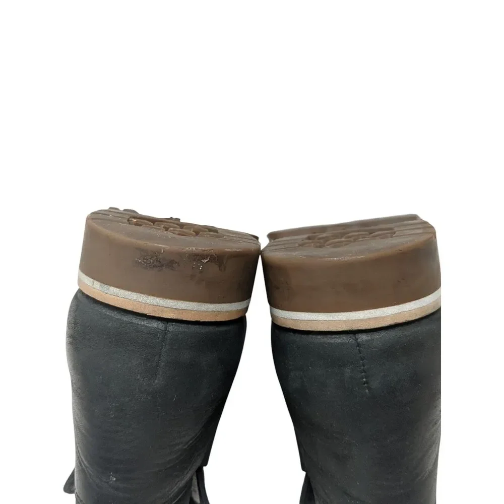 Chaco Cataluna Explorer Black Leather‎ Chelsea Ankle Boots Booties Womens 8